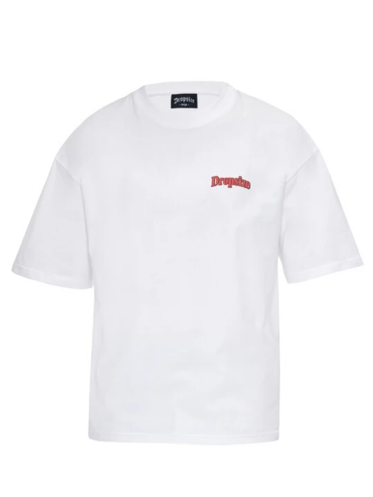Foto van product Dropsize Shirt geel / donkeroranje / karmijnrood / wit
