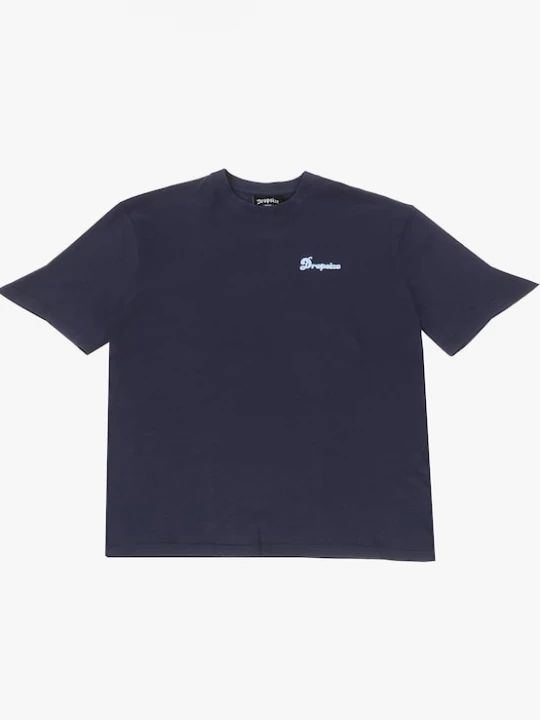 Foto van product Dropsize Shirt 'Hustle Hard' navy / lichtblauw