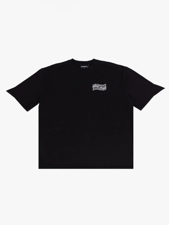 Foto van product Dropsize Shirt 'Mirrored' zwart / offwhite