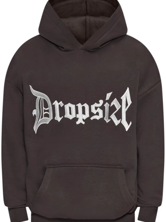 Foto van product Dropsize Sweatshirt chocoladebruin / wit