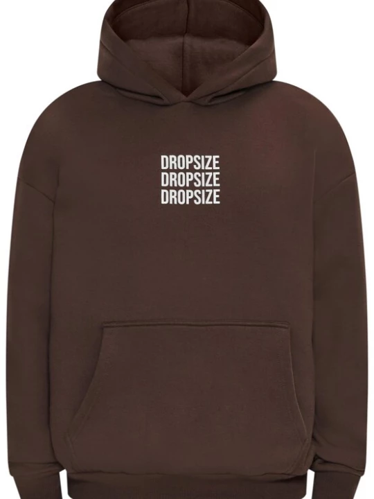 Foto van product Dropsize Sweatshirt chocoladebruin / wit