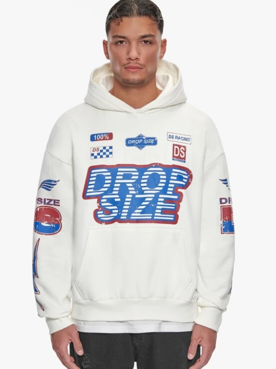 Foto van product Dropsize Sweatshirt crème / blauw / wijnrood / wit