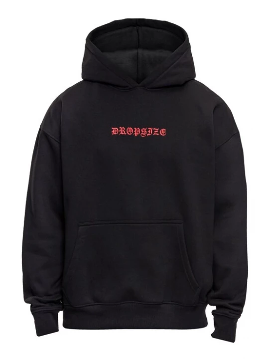 Foto van product Dropsize Sweatshirt 'Crime' bloedrood / zwart