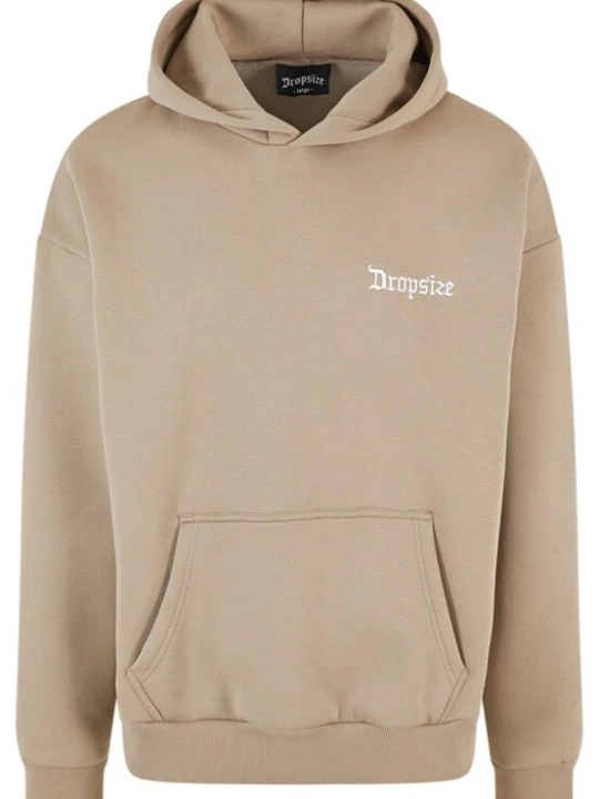Foto van product Dropsize Sweatshirt 'Embo' ecru / donkerbeige