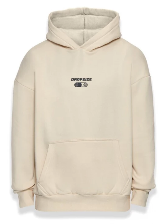 Foto van product Dropsize Sweatshirt 'Hustle In Silence' crème / zwart