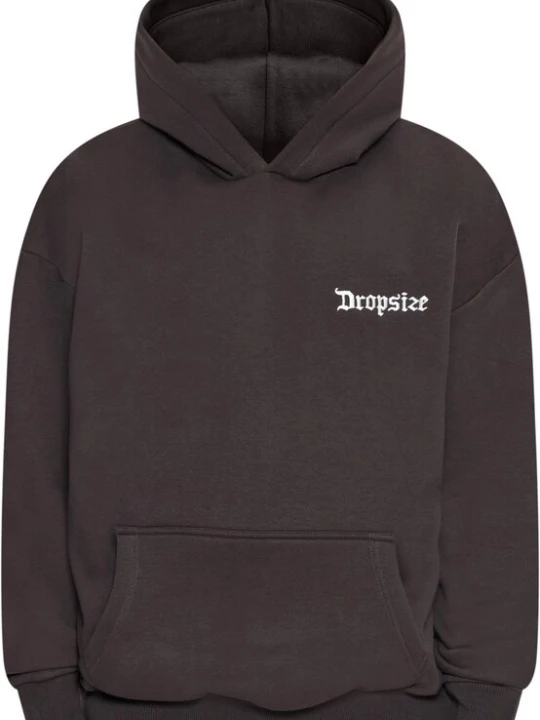 Foto van product Dropsize Sweatshirt 'Lost In Heaven' chocoladebruin / wit