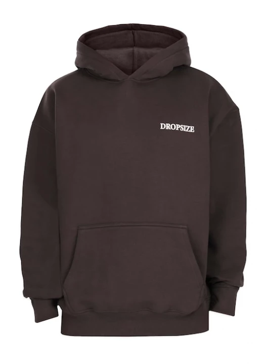 Foto van product Dropsize Sweatshirt 'No Rules' donkerbruin / wit