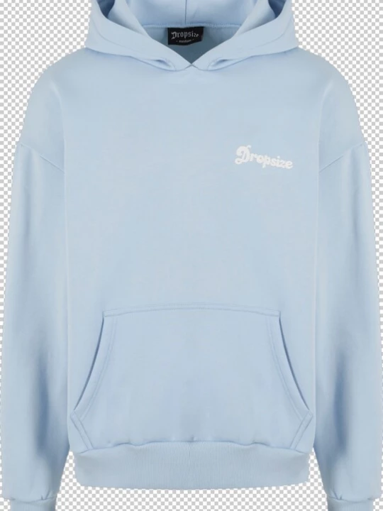 Foto van product Dropsize Sweatshirt 'Pray Love Hustle' lichtblauw / wit