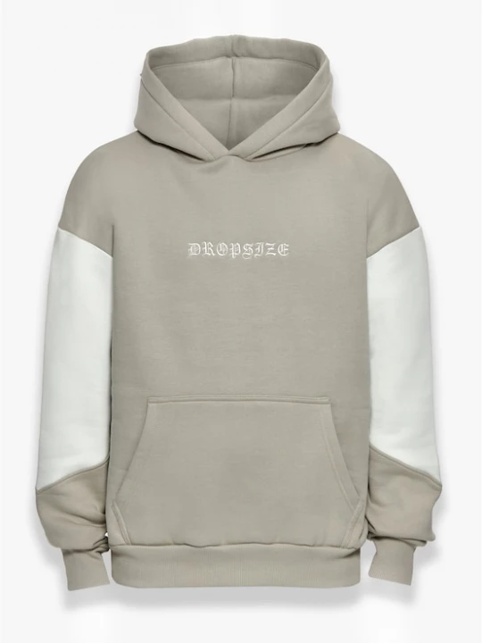 Foto van product Dropsize Sweatshirt stone grey / offwhite
