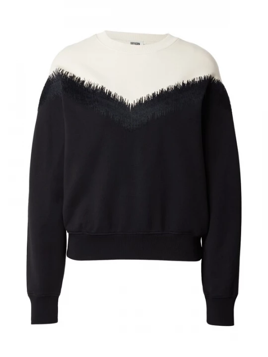 Foto van product DRYKORN Sweatshirt 'JANEA_P1 10' zwart / wolwit