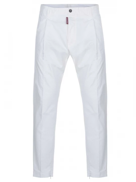 Foto van product DS2 Chino 'Dsquared2 Super Light New Dan Hose weiß' wit