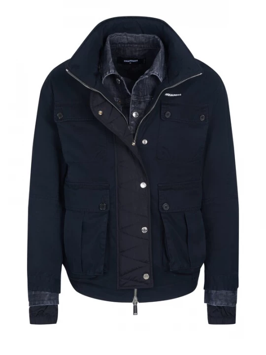 Foto van product DS2 Tussenjas 'Dsquared2 Jacke' zwart