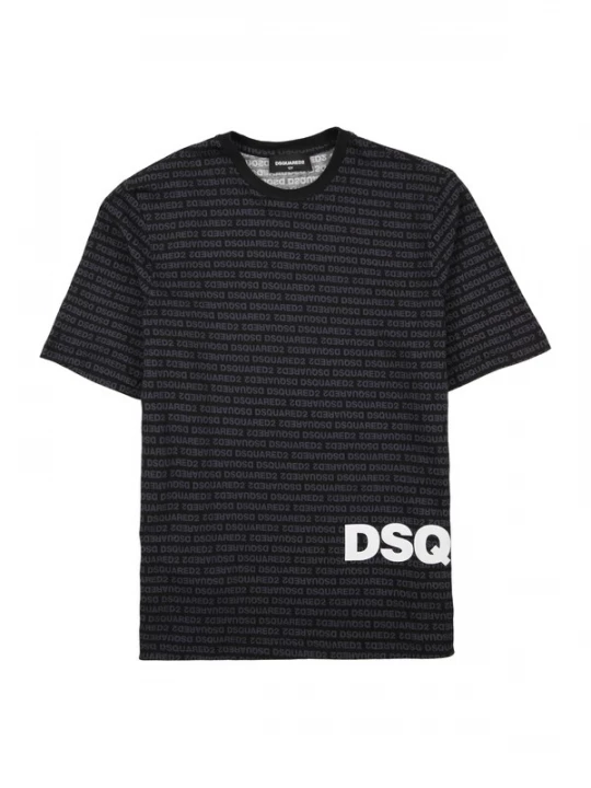 Foto van product DSQUARED2 Shirt grijs / zwart / wit