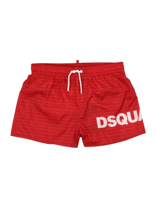 Foto van product DSQUARED2 Zwemshorts rood / donkerrood / wit