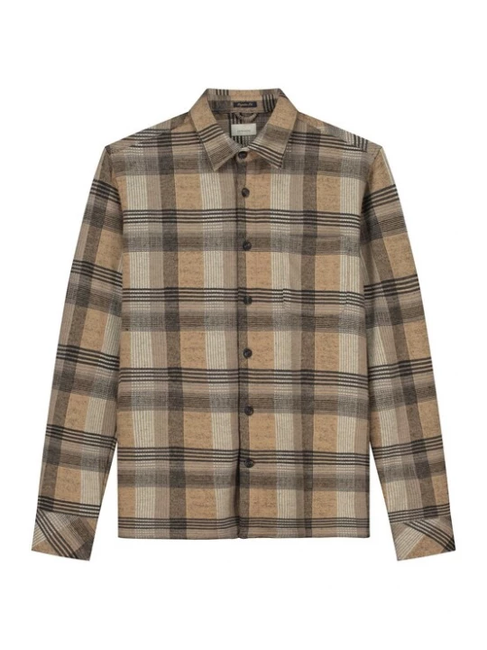 Foto van product Dstrezzed Overhemd beige / grijs / zwart