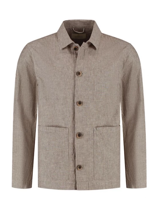 Foto van product Dstrezzed Tussenjas 'Nix Pinstripe' beige / lichtbruin