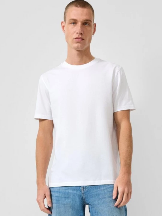 Foto van product Dubbelpak: regular fit shirt met ronde hals QS wit