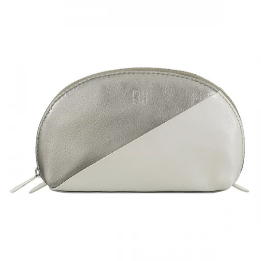 Foto van product DuDu Make up tas 'Segovia' zilvergrijs / lichtgrijs