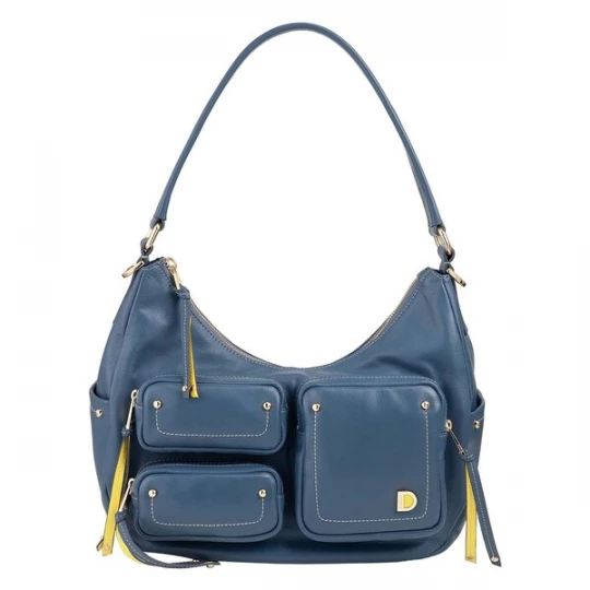 Foto van product DuDu Schoudertas blauw / geel