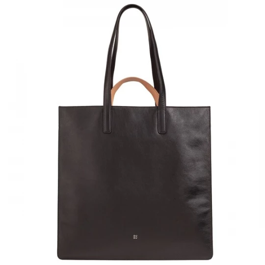 Foto van product DuDu Shopper lichtbruin / donkerbruin
