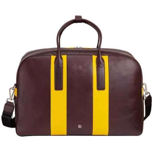 Foto van product DuDu Weekendtas geel / bordeaux