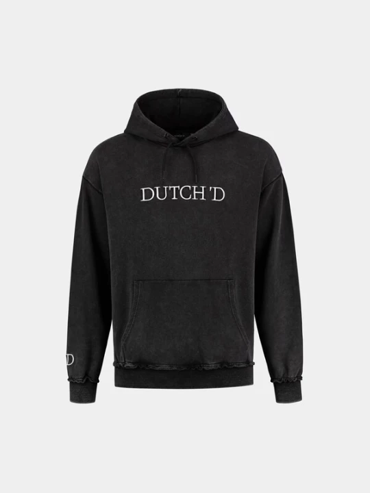 Foto van product Dutch'D Sweatshirt 'Oversized Hoodie' zwart gemêleerd
