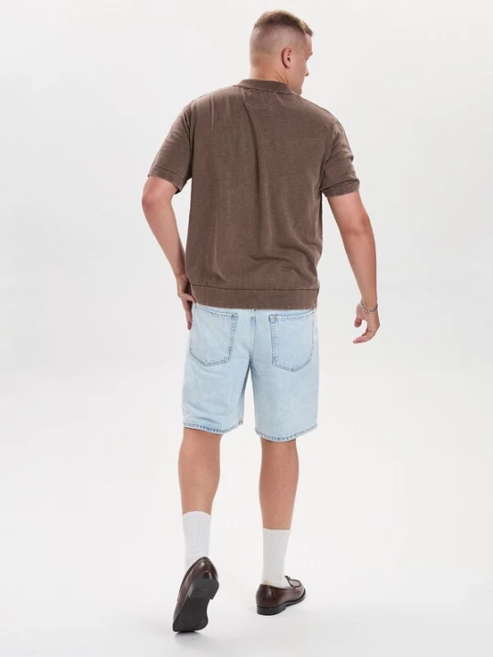 Foto van product Dxnmxrk Jeans 'DXHektor Relaxed Fit Denim Shorts Light Blue' lichtblauw