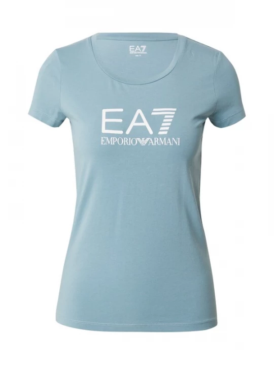 Foto van product EA7 Emporio Armani Shirt 'Shiny' duifblauw / wit