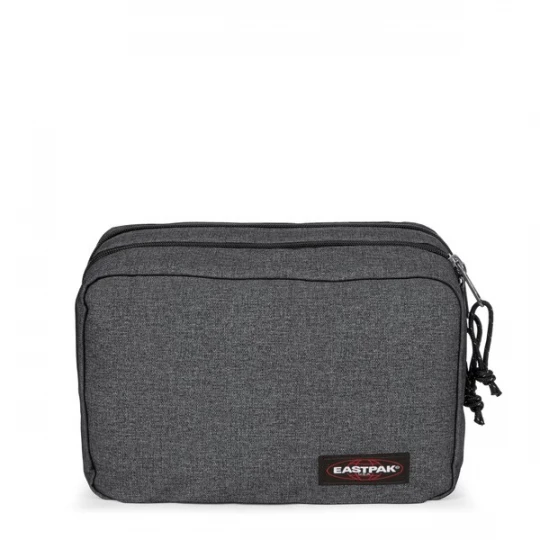 Foto van product EASTPAK Toilettas 'Mavis' grijs gemêleerd / rood / zwart / wit