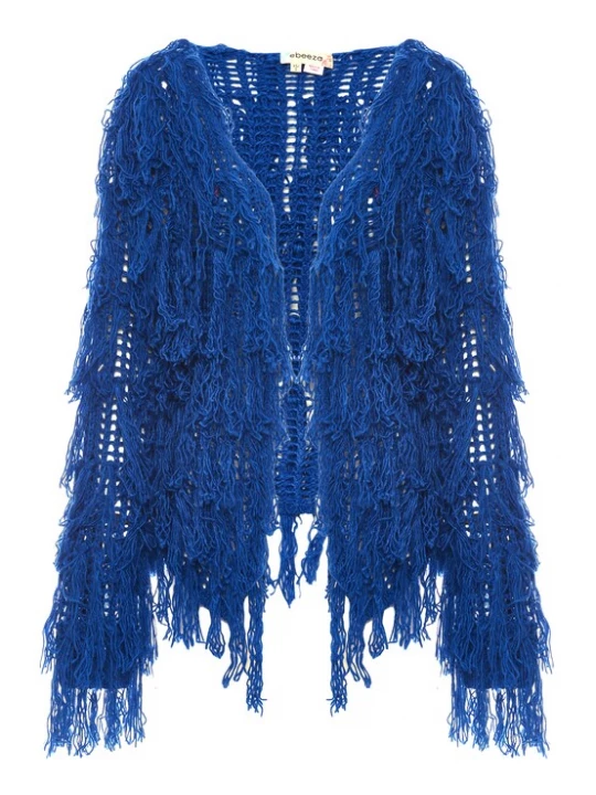 Foto van product ebeeza Gebreid vest royal blue / koningsblauw