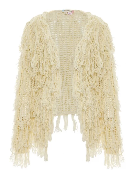 Foto van product ebeeza Gebreid vest wolwit