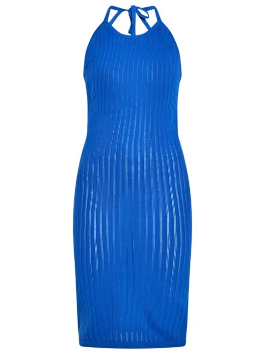 Foto van product ebeeza Gebreide jurk kobaltblauw