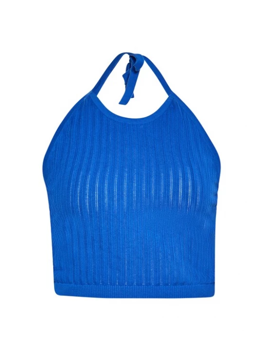 Foto van product ebeeza Gebreide top kobaltblauw