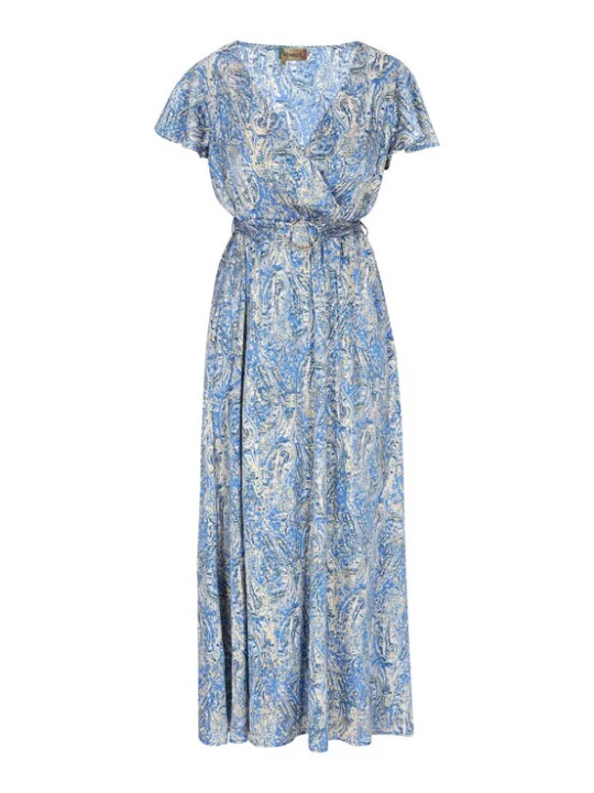 Foto van product ebeeza Jurk blauw / geel / wit