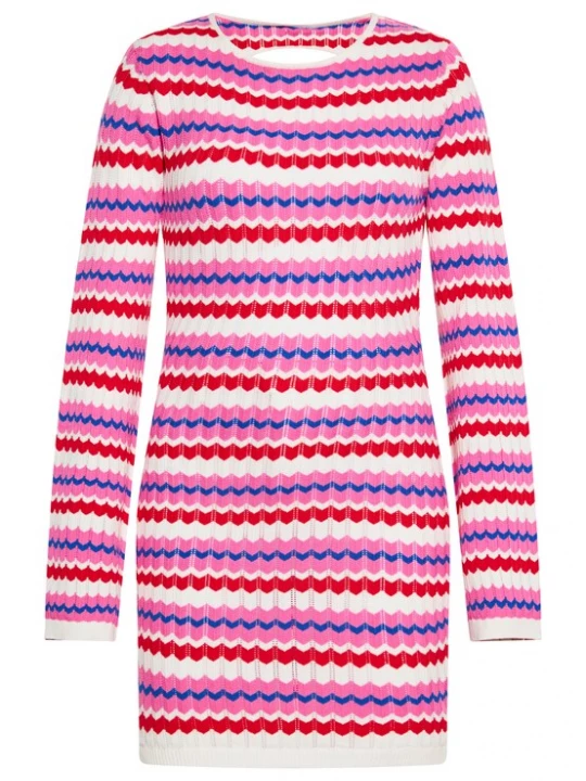 Foto van product ebeeza Jurk blauw / lichtroze / rood / wolwit