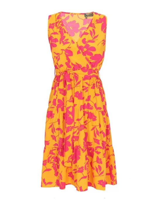 Foto van product ebeeza Jurk oranje / pink