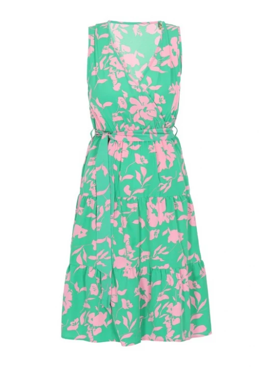 Foto van product ebeeza Jurk 'Spring Summer' limoen / rosa