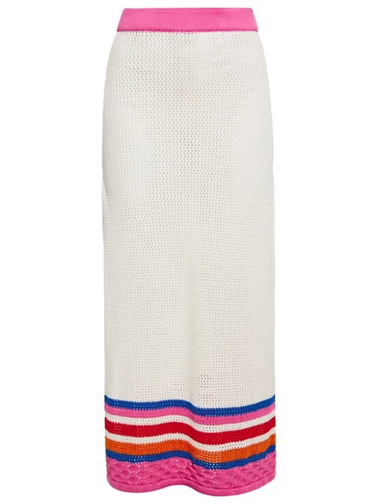 Foto van product ebeeza Rok donkerblauw / rosa / rood / wolwit