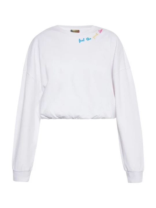 Foto van product ebeeza Sweatshirt blauw / geel / pink / wit