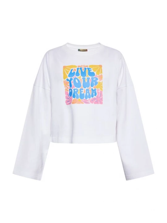 Foto van product ebeeza Sweatshirt hemelsblauw / oranje / rosa / wit