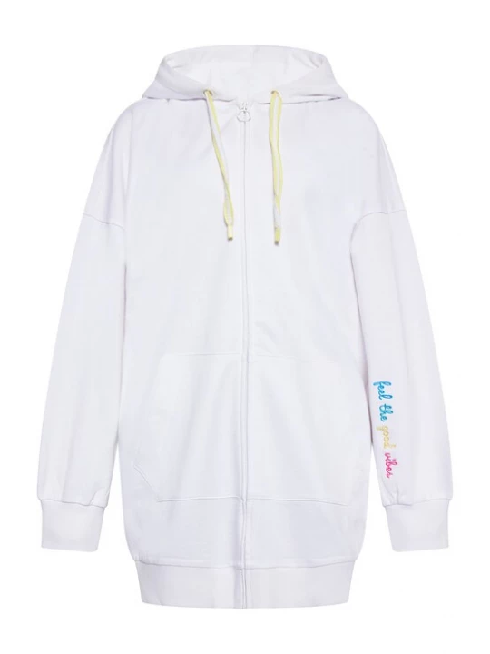 Foto van product IZIA Sweatvest geel / mintgroen / pink / wit