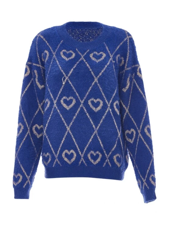 Foto van product ebeeza Trui blauw / goud