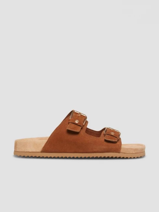 Foto van product Echt leren sandalen met decoratieve details s.Oliver bruin