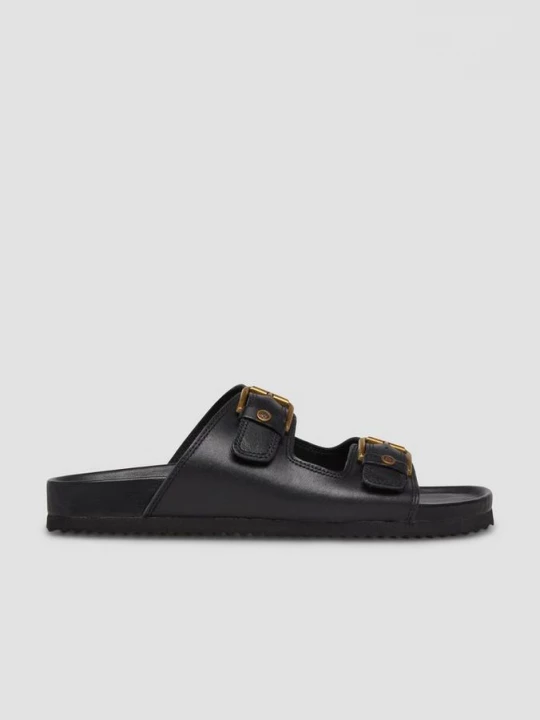 Foto van product Echt leren sandalen met decoratieve details s.Oliver zwart