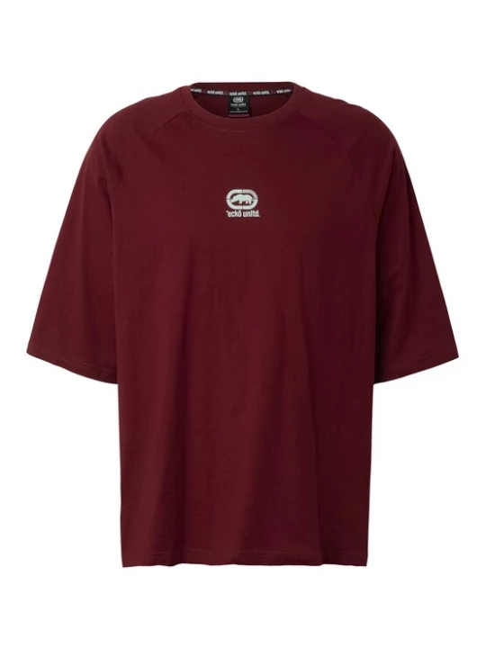 Foto van product Ecko Unlimited Shirt 'Quiet' donkerrood / wit