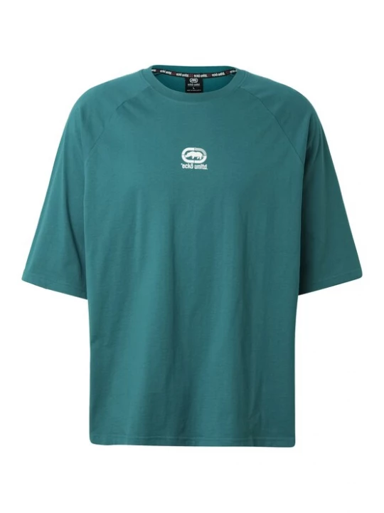 Foto van product Ecko Unlimited Shirt 'Quiet' petrol / wit