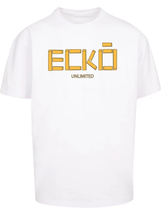 Foto van product Ecko Unlimited Shirt 'Sticks' donkergeel / zwart / wit