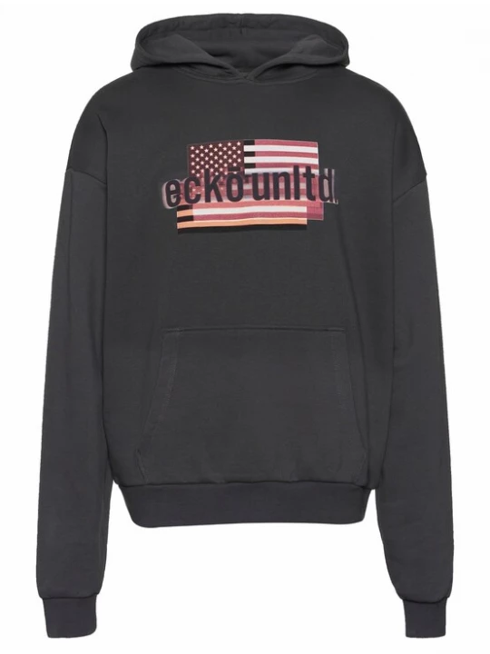Foto van product Ecko Unlimited Sweatshirt 'Flag' antraciet / oranje / donkerrood / wit