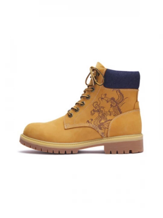 Foto van product Ed Hardy Boots 'Dancing Dragon' navy / lichtbruin