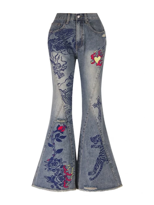 Foto van product Ed Hardy Jeans blauw / rood